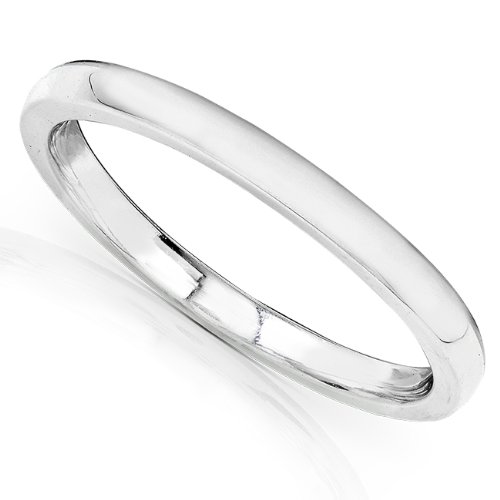 14K White Gold Wedding Band (1.7mm)