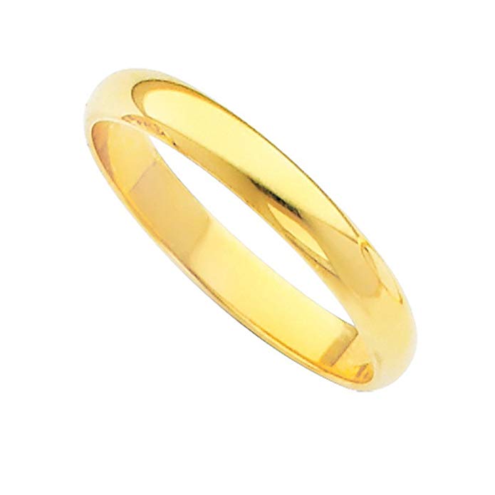 Fine 14k Yellow Gold Forever Classic Band Traditional 2mm Wedding Ring for Women