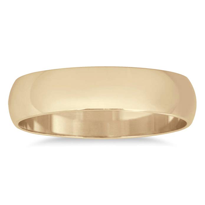 4mm Domed Wedding Band in 14K Yellow Gold