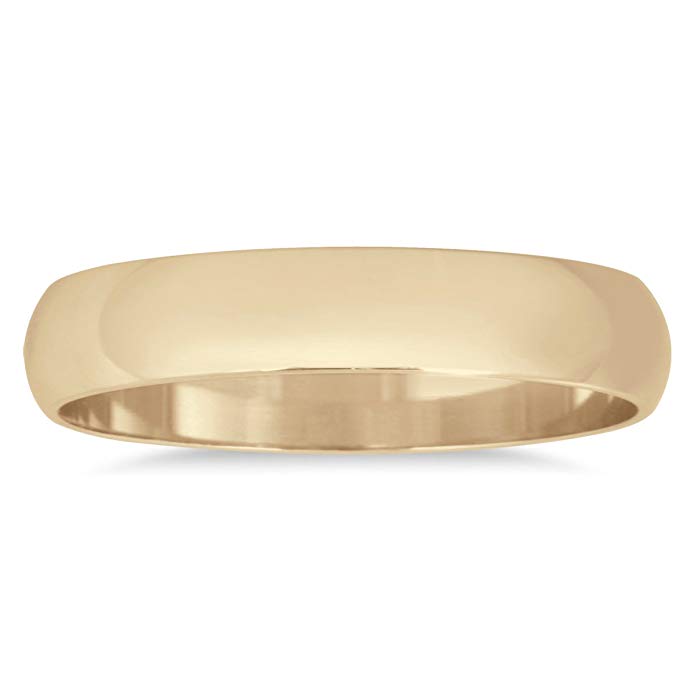 3mm Domed Wedding Band in 14K Yellow Gold