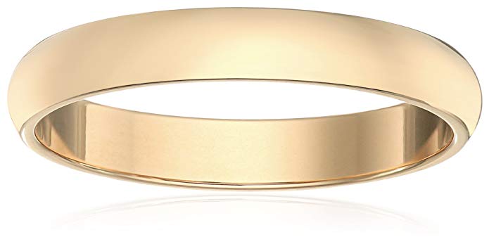 Classic Fit 10K Gold Wedding Band, 4mm