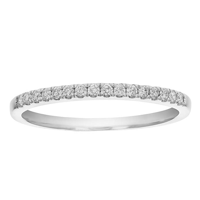 1/5 CT AGS Certified I1-I2 Diamond Wedding Band in 14K Gold