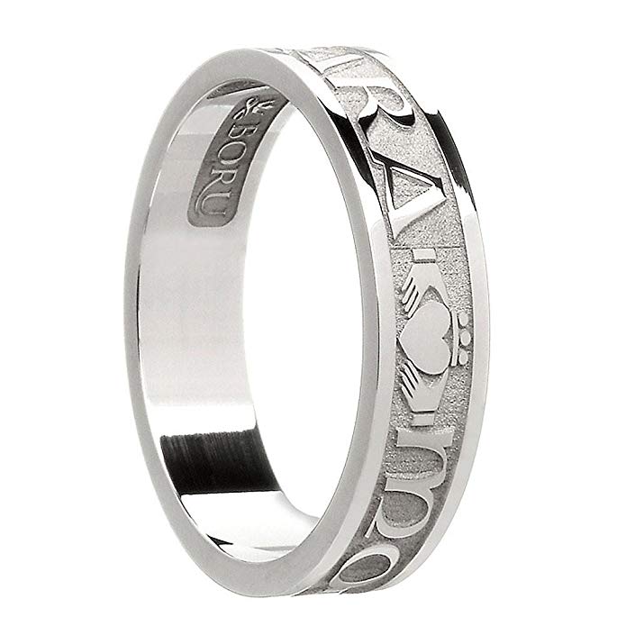 Women's Sterling Silver Mo Anam Cara Wedding Band Ring