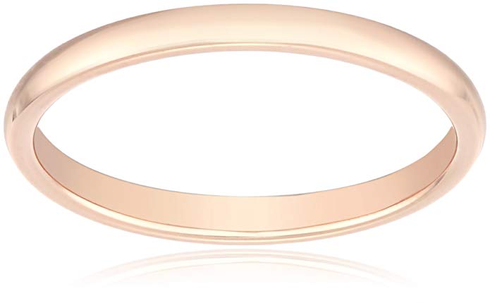 Classic Fit 14K Plain Wedding Band, 2mm