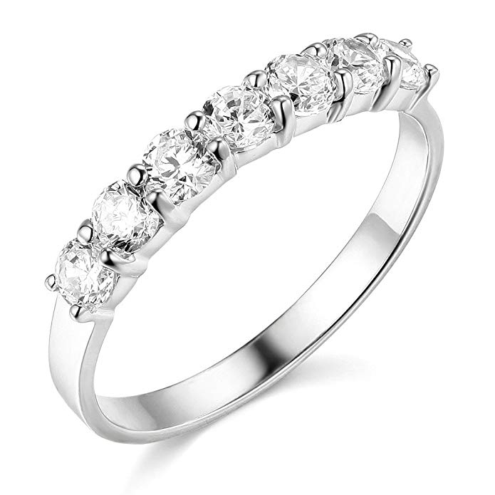 TWJC 14k Yellow OR White Gold SOLID Wedding Band