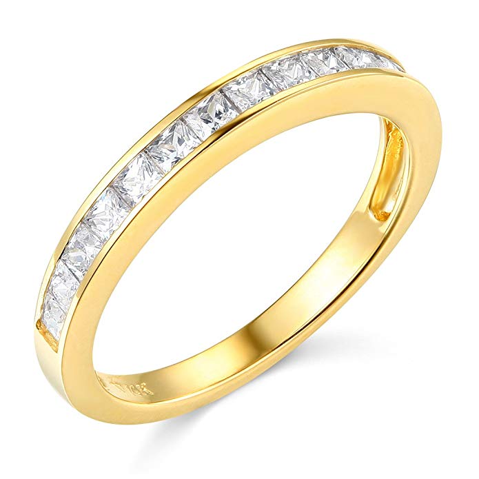 TWJC 14k Yellow OR White Gold SOLID Wedding Band