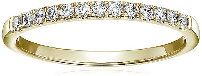 1/5 ctw Pave Diamond Wedding Band in 14k White Gold