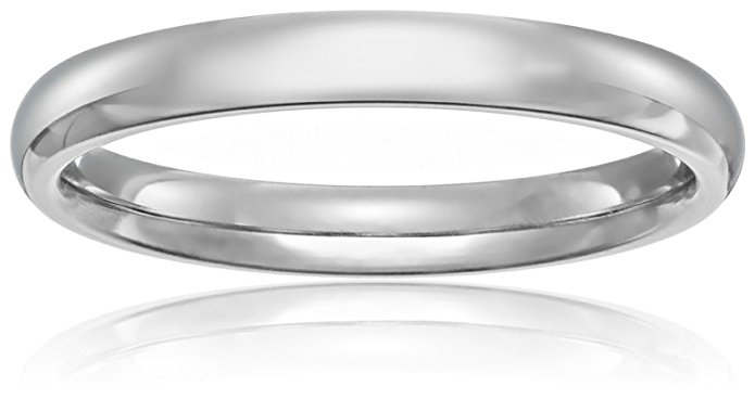 Standard Comfort Fit 14K Gold Wedding Band, 3mm