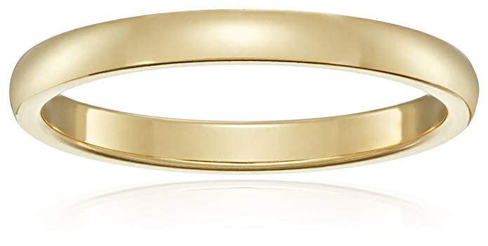 Classic Fit 18K Plain Wedding Band, 2mm